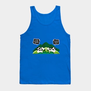 Cow Conspiracy Theory Tank Top